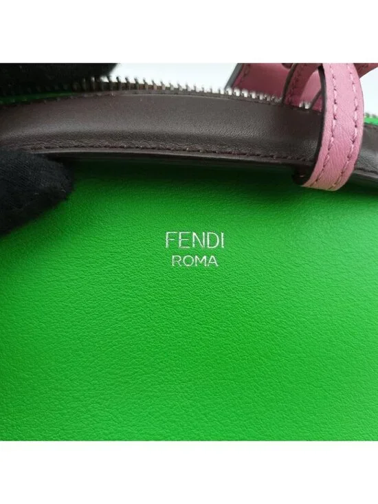 Fendi Visible Green Leather Messenger Bag - Picture 14 of 16